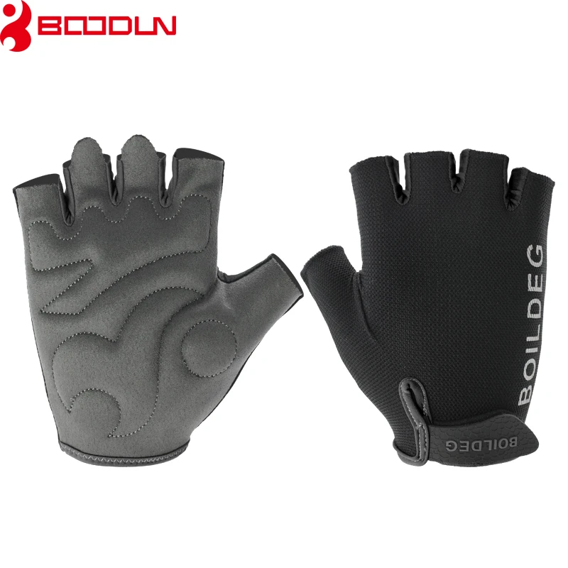 Boodun Gym Gloves Men Women Body Building Half Finger Fitness Gloves Anti-slip Weight Lifting Sports Training Gloves Breathable