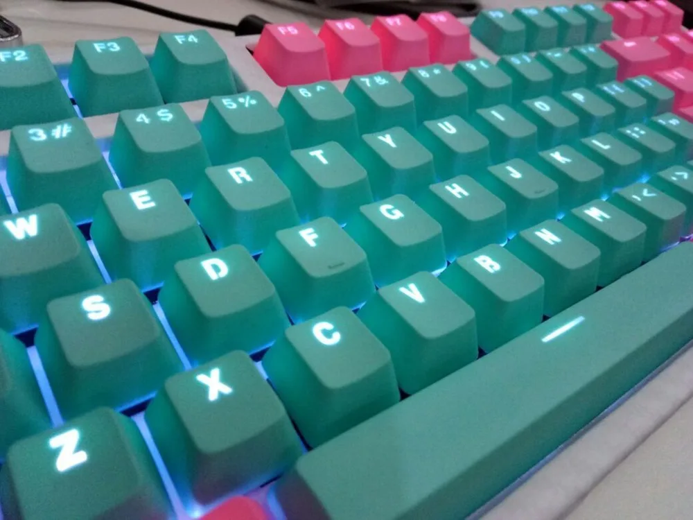 104 клавиш Майами PBT колпачки для с подсветкой ANSI макет OEM профиль механической