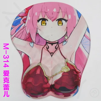 

tablet rubber silicon mat New Japan Anime 3D Mouse mat Pad Silicone Girl Soft Big Breast Cosplay Japanese Animation mouse pad