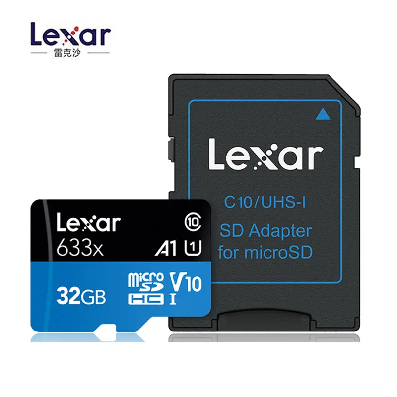 Lexar высокое Скорость 633x Micro SD карта, 32 ГБ, карта памяти, UHS-I до максимума 95 МБ/с. читать для DJI Mavic Drone Gopro Sport камера-Регистратор - Емкость: 32 Гб