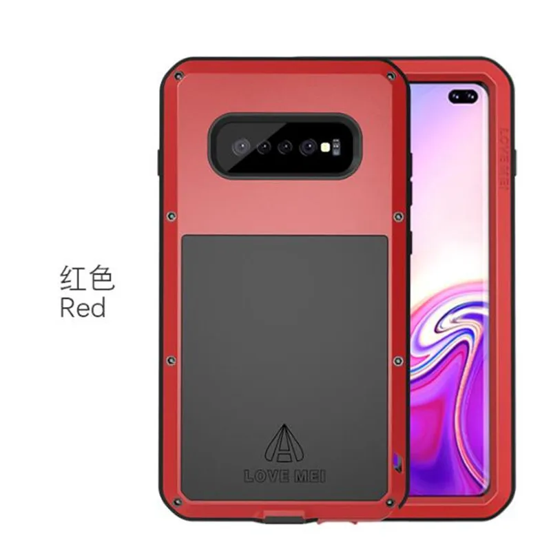 Metal Case For Samsung Galaxy S10 Plus E S10E A8 A6 2018 Shockproof Full Body Glass Armor Cover sFor Samsung S10 Plus Case S10E