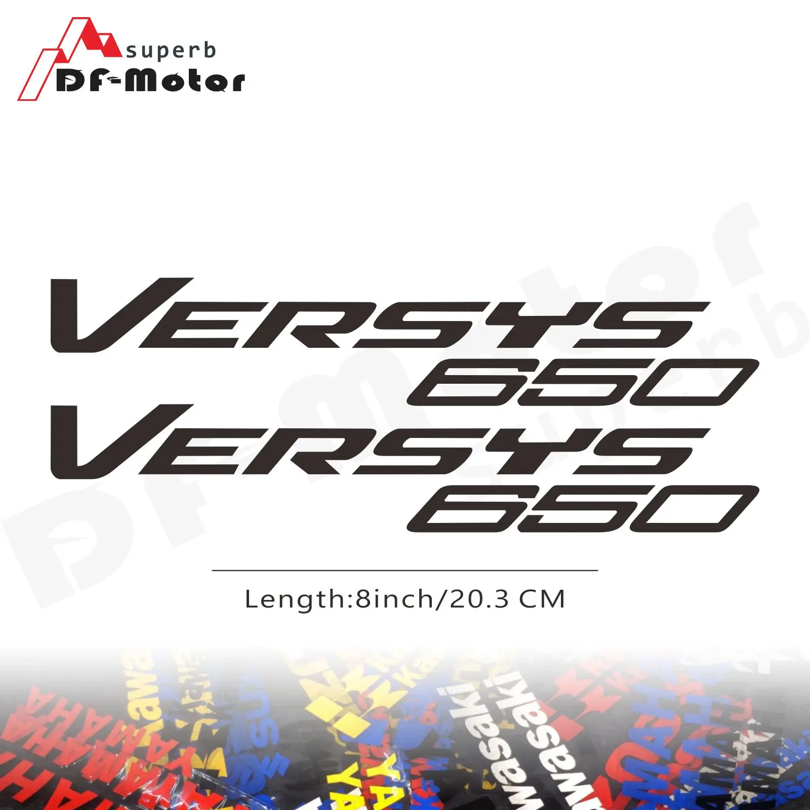 

8Inch Reflective Sticker Decal Motorcycle Car Sticker Wheels Fairing Helmet Sticker Decal for Kawasaki Versys 650