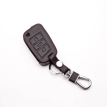 

3 buttons car key case cover for Volkswagen Golf Case 7 GTI MK7 POLO For Skoda Octavia A7 protect shell car keys accessories