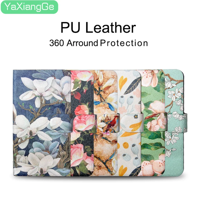 

Flower PU Leather Case For Huawei P8 P9 P10 Plus Wallet Bag Card Slot Phone Case For Huawei Mate 9 Pro 10 Lite Back Cover