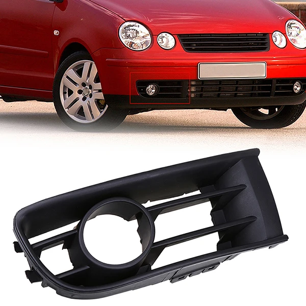 POSSBAY Black Front Lower Bumper Fog Light Cover Grille Grill Trim for