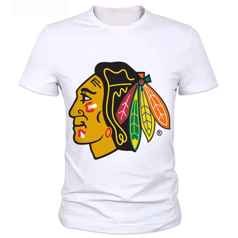 

Indian chief printed t-shirts 2019 Fashion T shirts Men's Brand NEW Design Summer male Tops Tees Casual T shirts For Man 118#