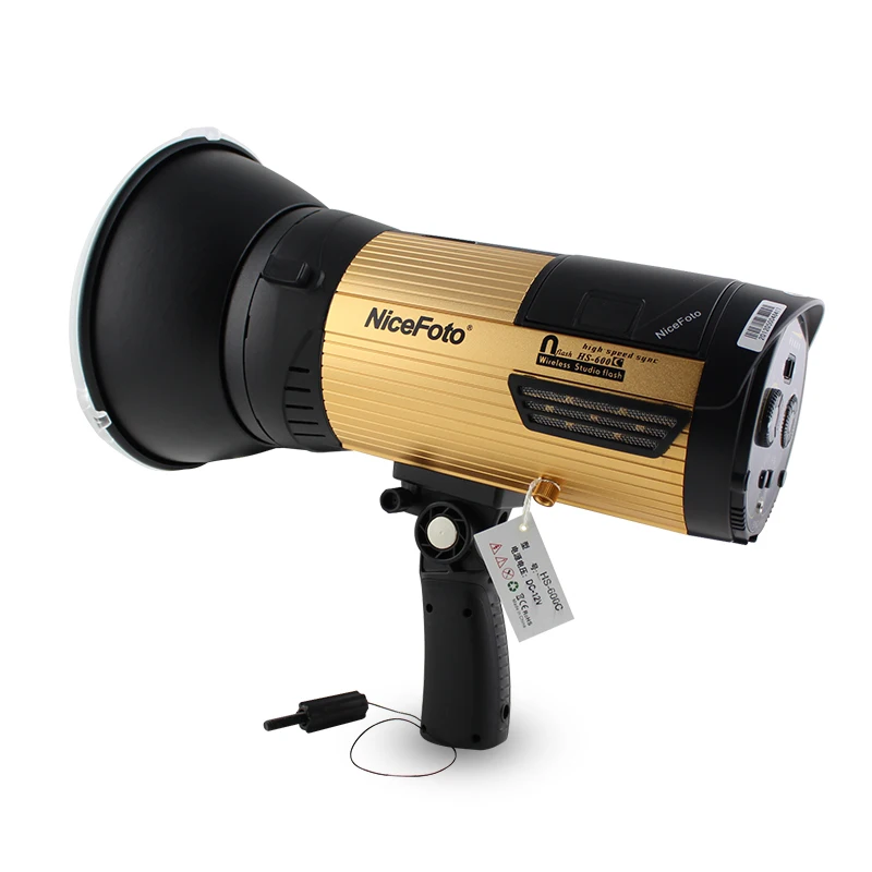 US $968.00 NiceFoto HS 600C 600W HighSpeed Sync HSS 18000S Studio Flash High Speed Speedlite With Transmitter For Canon Camera