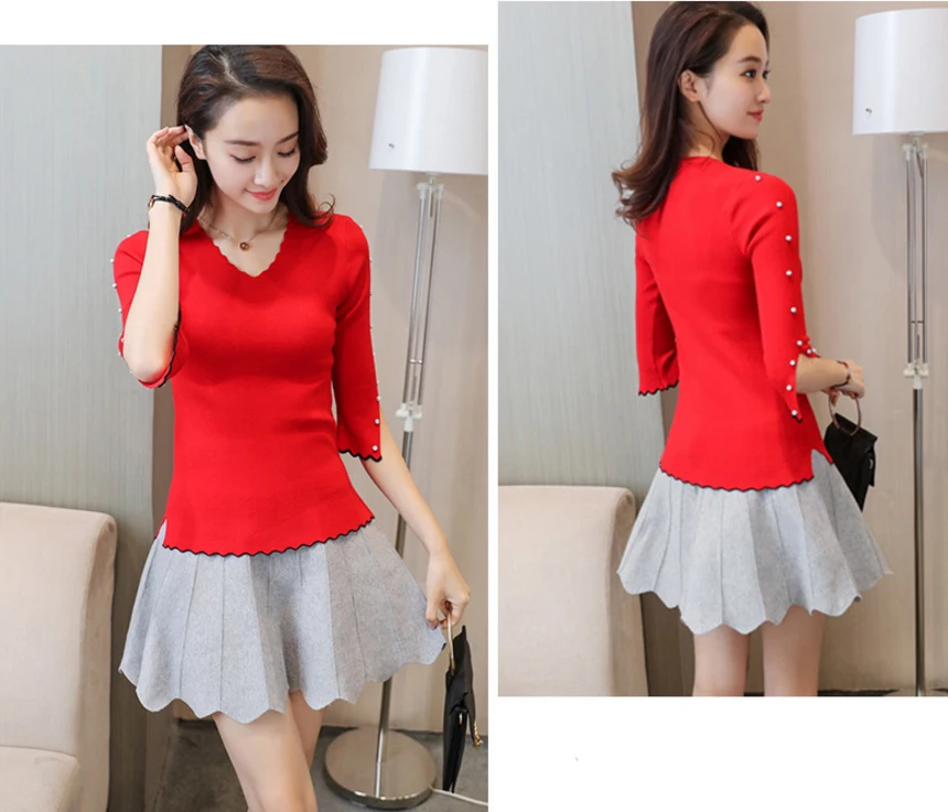 sweater S4848 red-3