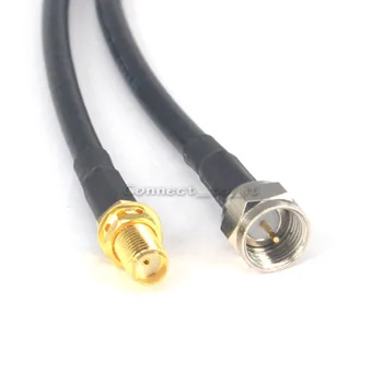 

10 Pieces Extension Cable SMA Female to F Male Plug Coax Connector Adapter Antenna Pigtail Cord 19 inch 50CM
