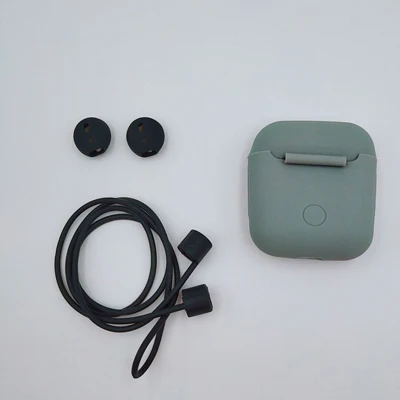 3 в 1 силиконовый чехол, защитный чехол для Iphone Airpods с ремешком против потери, крышка для наушников Air pods, bluetooth наушники - Цвет: D