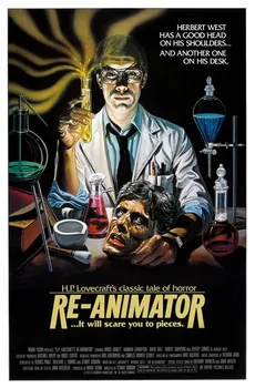 

RE-ANIMATOR Movie Poster 1985 H.P. Lovecraft SILK POSTER Decorative painting 24x36inch