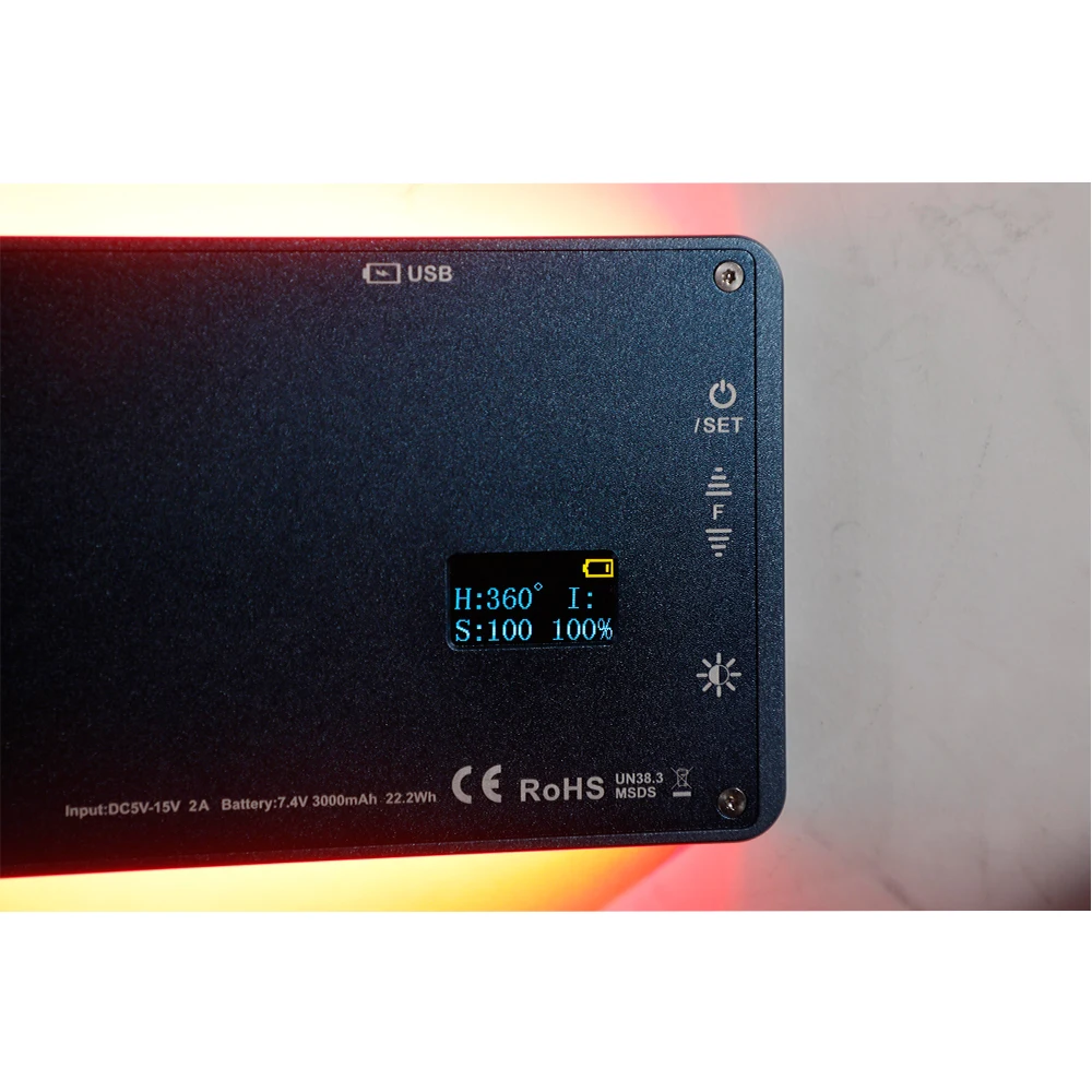 lamp fideo camera dan arweiniad fideo stiwdio ysgafn dan arweiniad 2500-9000K batri aildrydanadwy di-dor ar gyfer canon DSLR Camera F7