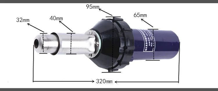 Новый 1600 Вт горячего воздуха пистолет отопление пушки Пластик сварочный пистолет от pe, pp, eva, ПВХ, TPO, pvdf мембраны сварки