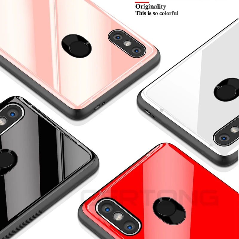Роскошный стеклянный чехол для Xiaomi Redmi 6pro 6A защитная задняя крышка Mi A2 Lite 6 8 SE Max3