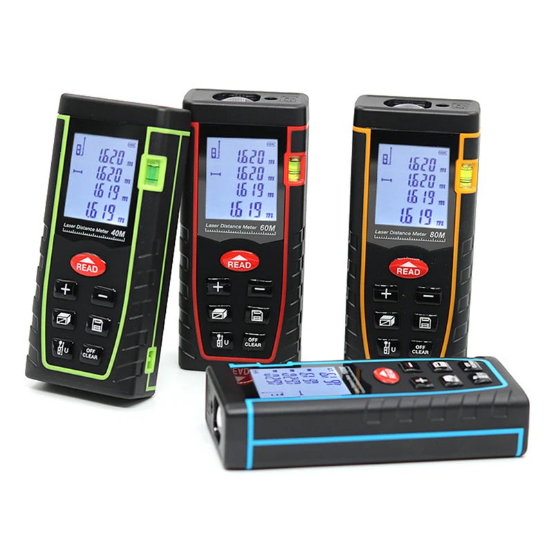

Laser Distance Meter 40M 60M 80M 100M Laser Rangefinder Laser Tape Range Finder trena ruler Diastimeter Measure Roulette P20