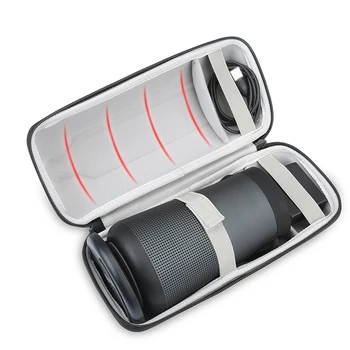 

2019 New Outdoor Travel Hard Case For Bose Soundlink Revolve + Plus Bluetooth Speaker Bag Cover Case Extra Space For Plug&Cable