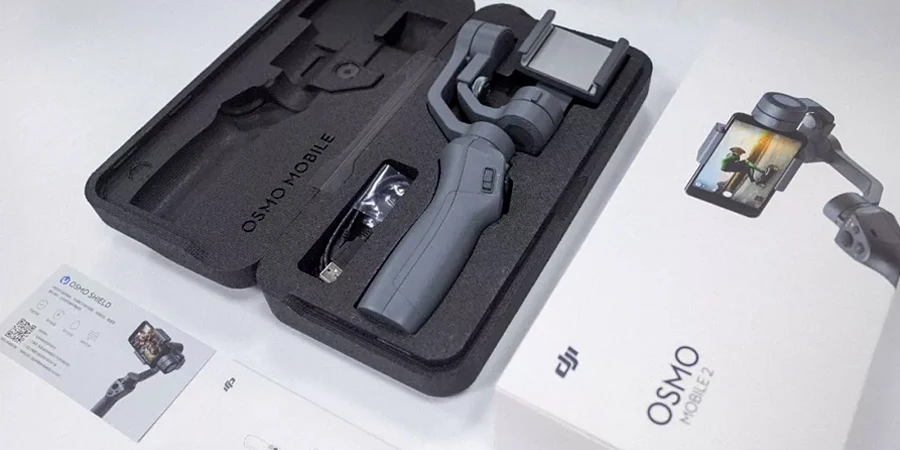 DJI Osmo Mobile 2 Ручной Стабилизатор 3-осевой портативный монопод с шарнирным замком с переменным фокусным расстоянием Управление панорама плавное воспроизведение видео движения таймлапс для смарт телефона