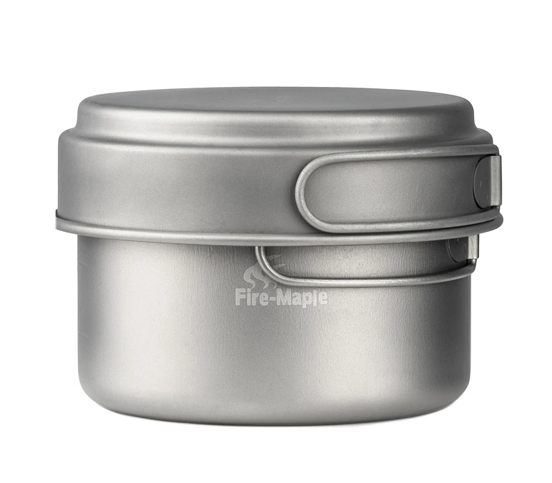 

1-2 Person Titanium Pot Camping Picnic Pot Outdoor Cookware FMC-DP3