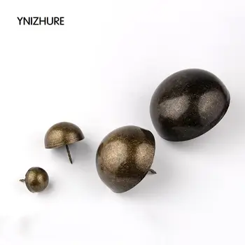 

YNIZHURE 10pcs Screw 49mm 30mm Round Large Headed Nail Diameter Size Color Antique Nails Unha Decorative Upholstery Nails