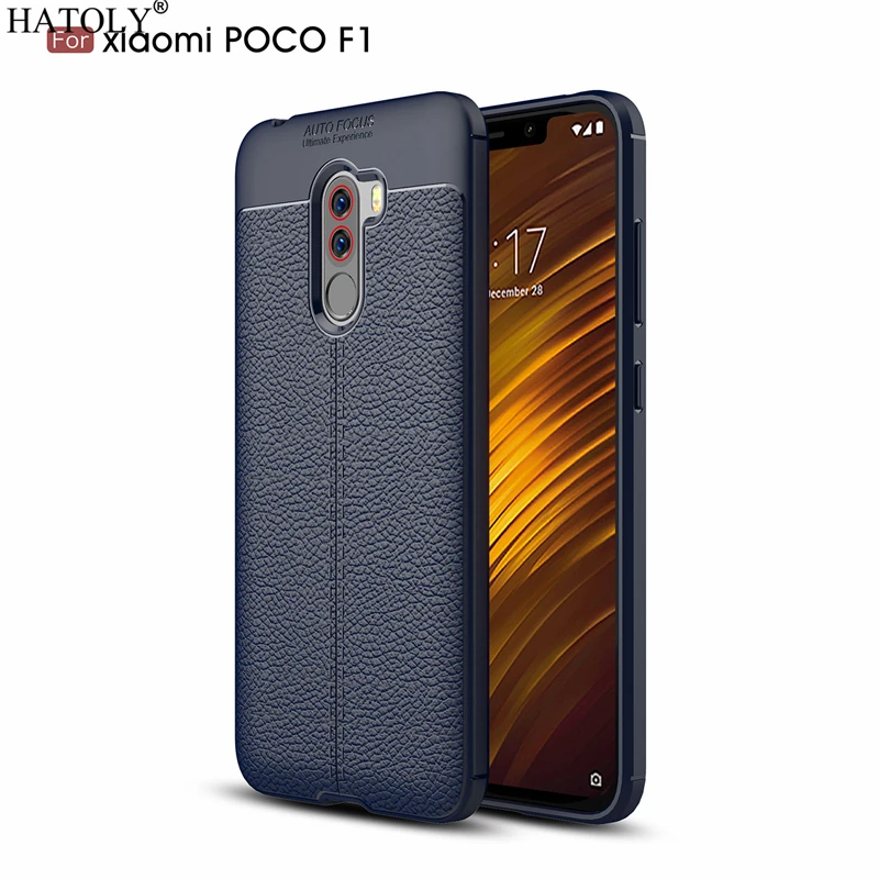 

HATOLY Case For Xiaomi Pocophone F1 Pattern PU Leather Dirty Resistant Soft TPU Silicon Back Cover Cases For Xiaomi Pocophone F1