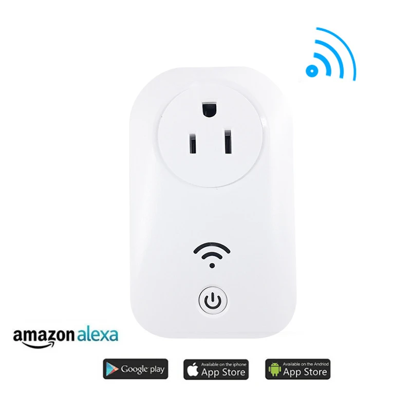 

Baijing US Wireless Smart Remote Control Power Outlet Light Switch Plug Socket Compatible with Alexa / Google / IFTTT
