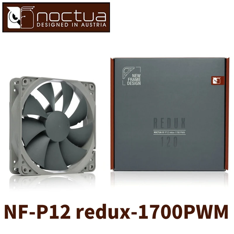 Продажа Noctua NF P12 redux 1700 4PIN PWM 120 мм 12 см вентилятор охлаждения процессора или радиатора чехол для компьютера процессор теплоотвод кулер низкий уровень...