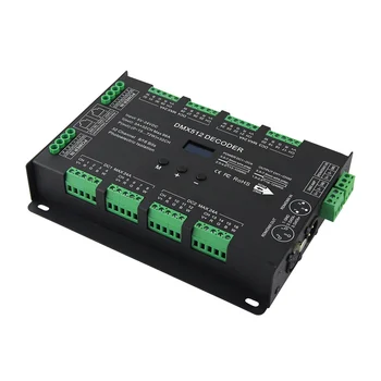 

BC-632 Constant Voltage 32CH DMX-PWM Decoder DC5V-24V DIM /CT /RGB /RGBW 4 Modes Switch For Led Strip