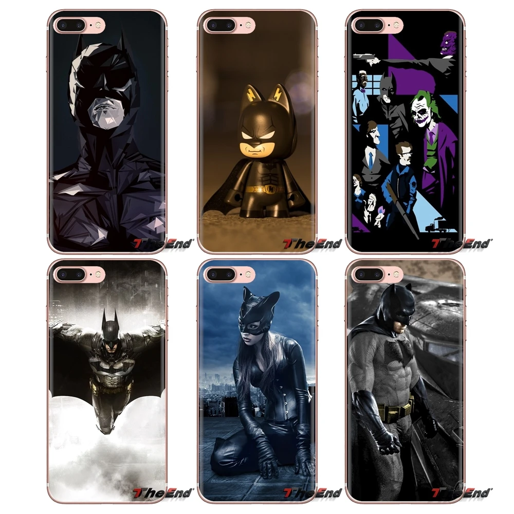 For Sony Xperia Z Z1 Z2 Z3 Z5 compact M2 M4 M5 C4 E3 T3 XA Huawei Mate 7 8 Y3II Transparent Soft Shell Covers Batman |