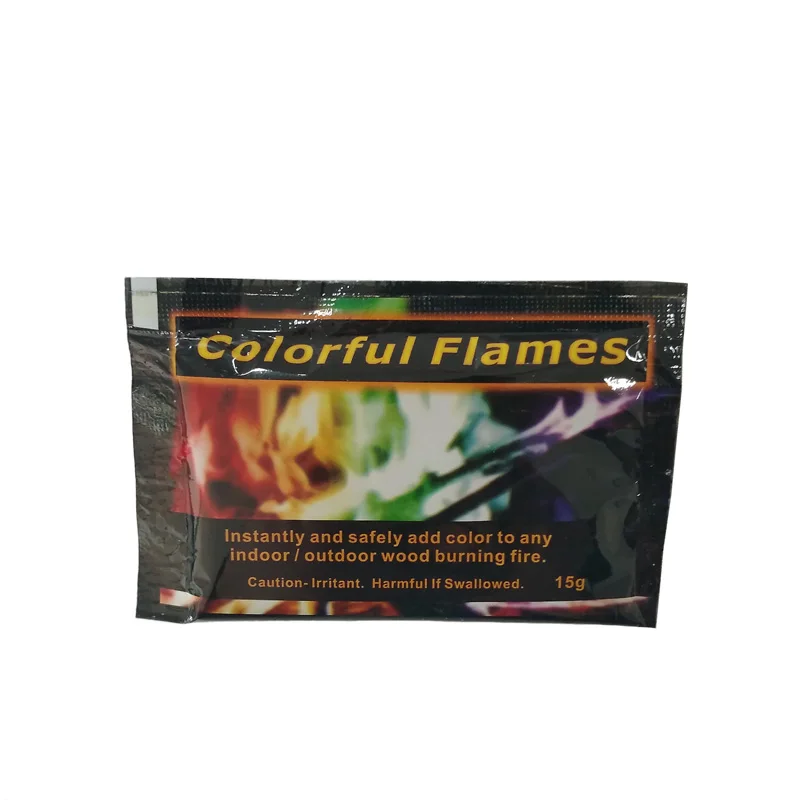Mystical Fire Magic Tricks Campfire Rainbow Colorful Flame Powder Games Toy