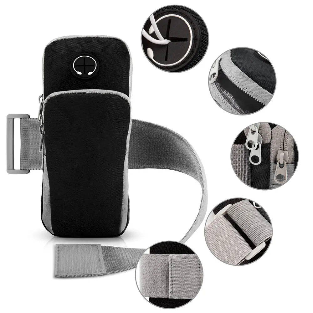 

Sports Double Pockets armbag For iPhone 6 Plus 6S 5S For Samsung Galaxy/Nexus/Xperia Running Cycling Universal
