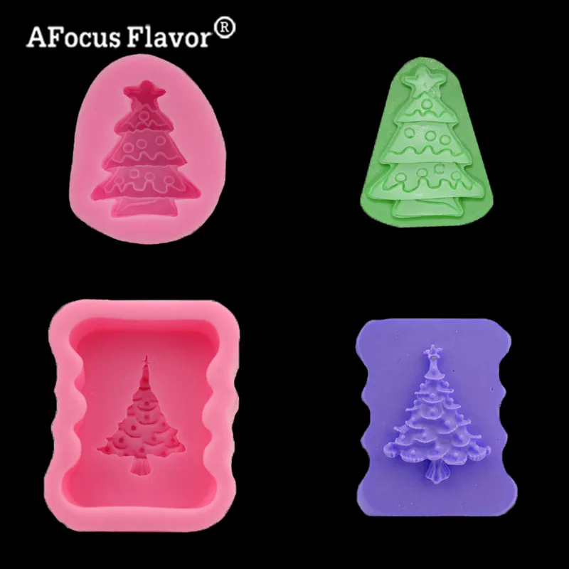 

1 Pc Christmas Tree Silicone Cake Decorative Mold 3D Fondant Molds Candy Chocolate Christmas Gift Kitchen DIY Bakeware Baking