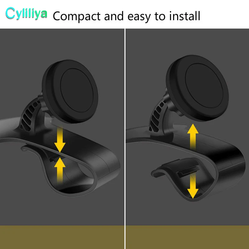 

Magnetic Car Holder Clip Mount Dashboard Car Phone Holder Magnet Car Holder 360 Rotatable Stand Mount Display GPS Bracket