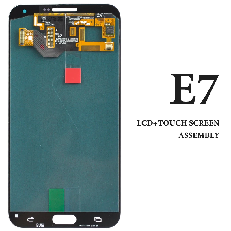 

1PCS Mobile phone LCD For Samsung E7 E700 LCD Screen Digitizer Assembly replacement 5.5 inch blue white gold good quality