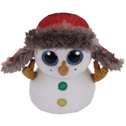 Ty Beanie Boos см 6 "15 см пуговицы Снеговик Плюшевая обычная мягкая большая Глаза Мягкая коллекция животных кукла игрушка