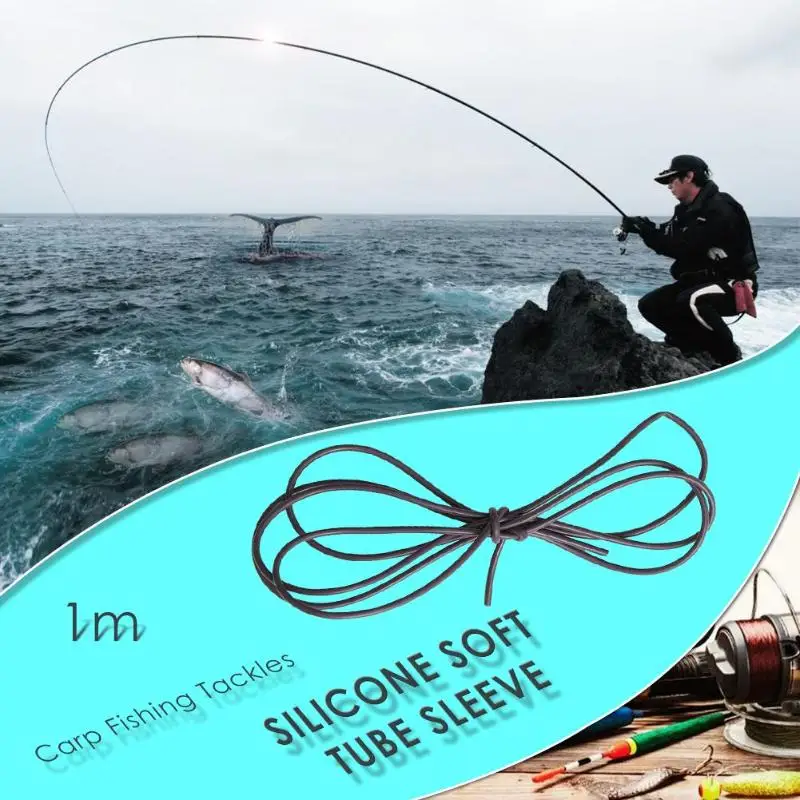 K2 1m Silicone Soft Tube Sleeve for Carp Fishing Tackles Fishing Tube Soft Car K2B 