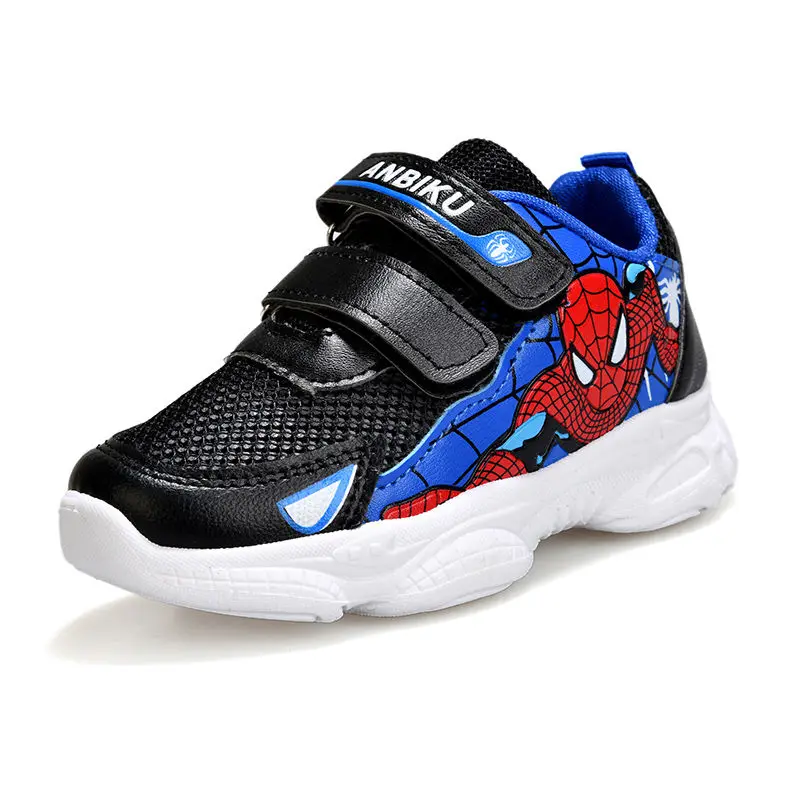 

Disney Children's Spider-Man Casual Sneakers Boy Breathable Hollow Spider-Man Children's Casual Shoes