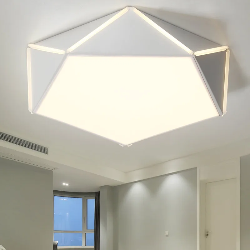 

Modern Led Ceiling Light Fixtures With Remote Control Lamp Living Room Bedroom Kitchen White LustreDecor Home Lighting Acrylic