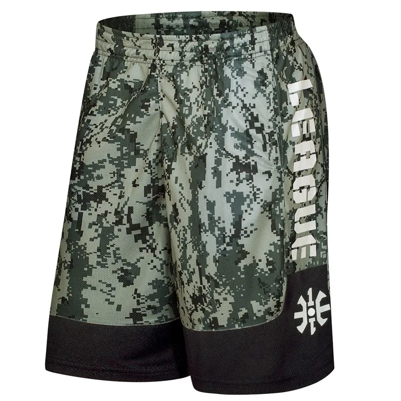 HOWE AO Summer Camouflage Men Shorts Sport Training Shorts Men Running Shorts Mans Gym Fitness Joggers Sweatpants Basketball - Цвет: Зеленый