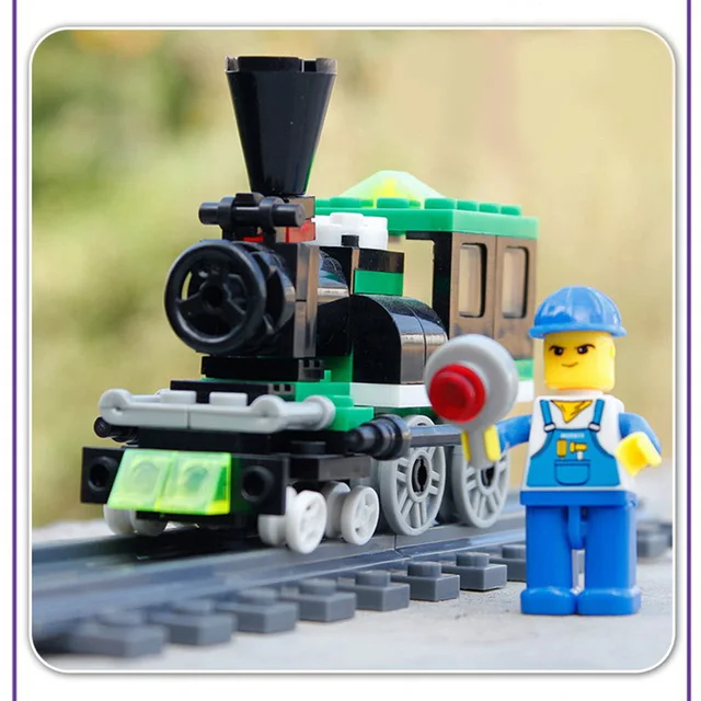 Train building blocks sets bricks gift for kids toys for childrenin