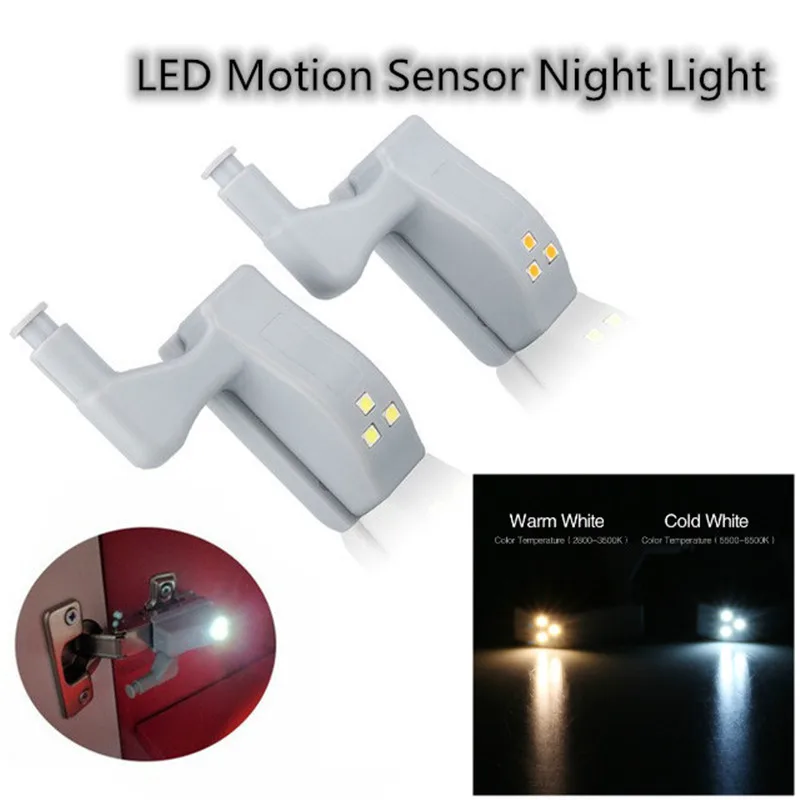 

ZINUO Universal Hinge LED Motion Sensor Night Light For Kitchen Bedroom Cabinet Cupboard Closet Wardrobe Inner LED Sensor Light