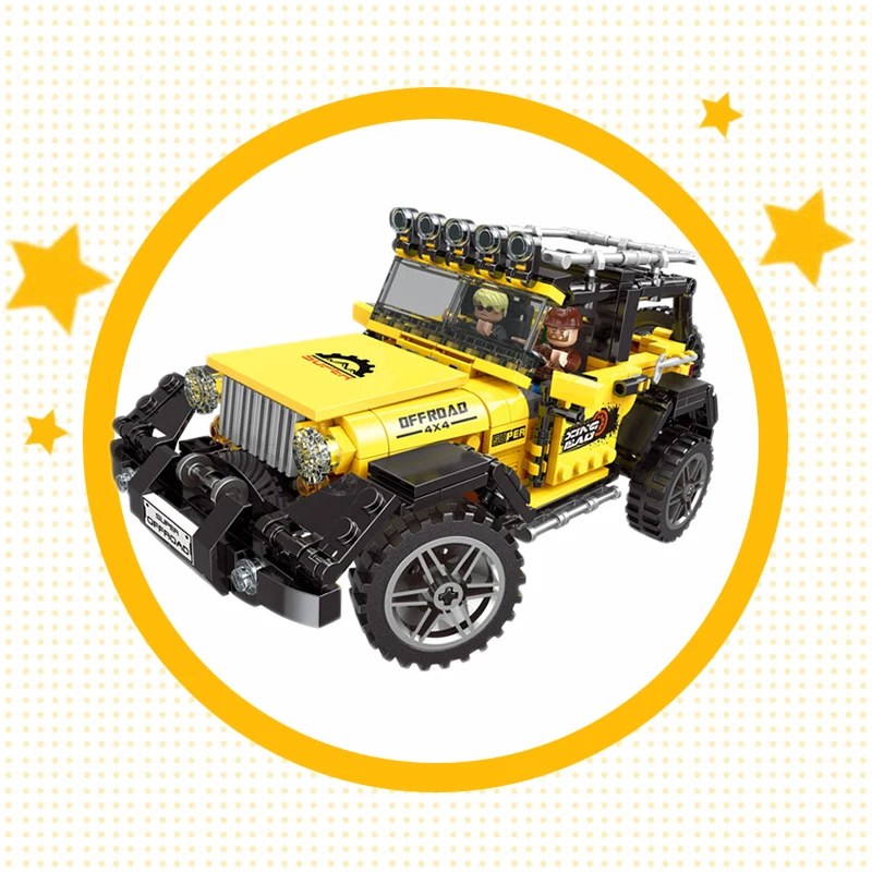 

XINGBAO Technic Car Compatible With Legoingly Off Road Super Truck Big Foot Vehicle Set Building Blocks Kids Toy