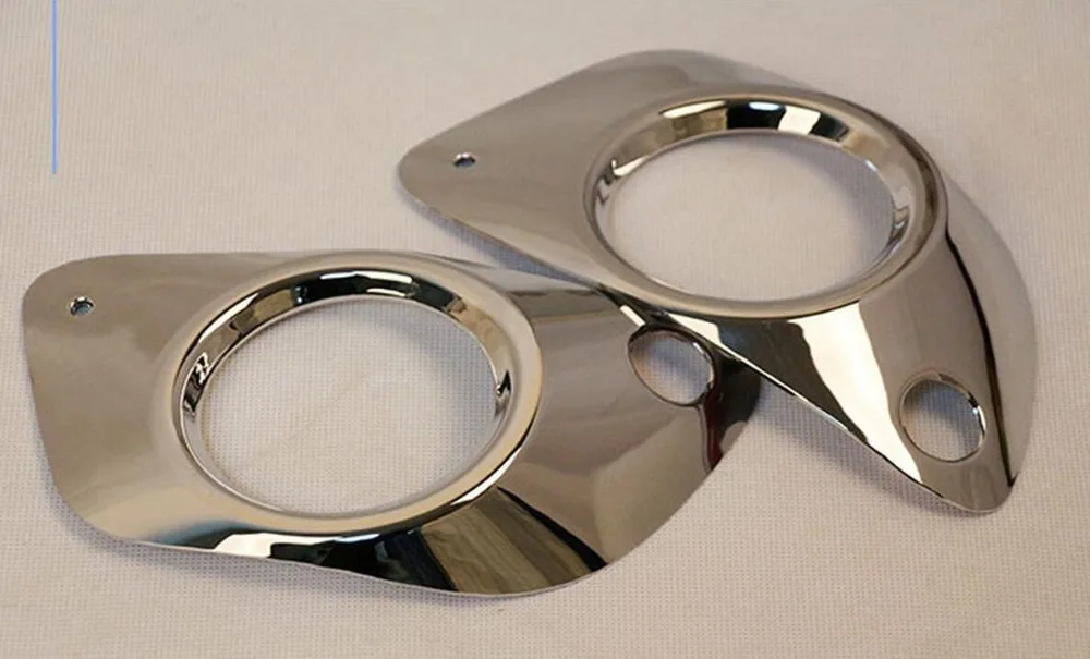 

New 1pair Chrome Front Fog Light cover trim For Porsche Macan 2014 2015 2016