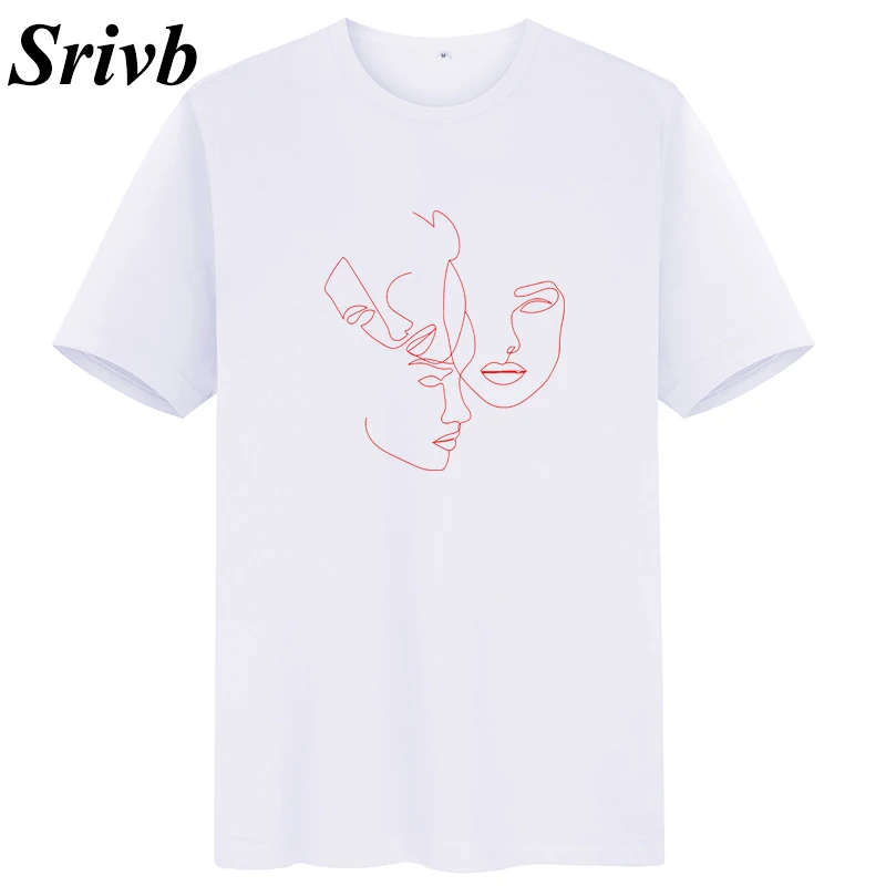 Srivb Face Art футболка в стиле хип-хоп Femme летняя хипстерская женская футболка с принтом Harajuku хлопковая повседневная женская футболка Camiseta Mujer
