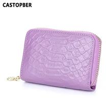 Визитница ID держатель для кредитной карты кошелек из воловьей кожи из натуральной кожи женский орган крокодил дизайнер унисекс мужские высокого качества