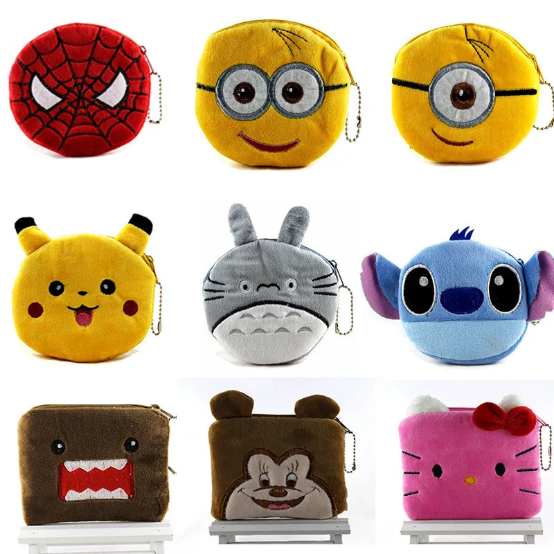 Hot On Sale Kawaii Cartoon Spiderman Unicorn font b Children b font Plush Coin font b