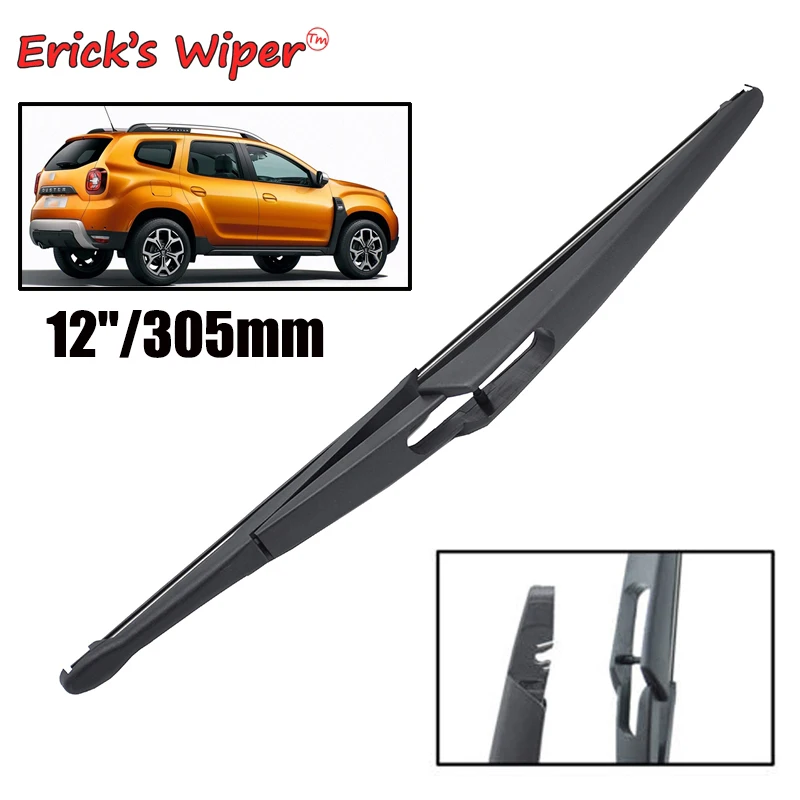 

Erick's Wiper 12" Rear Wiper Blade For Renault Dacia Duster MK2 2017 2018 2019 2020 Windshield Windscreen Rear Window