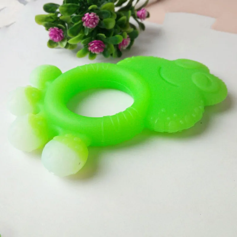 Silicone Teether Teething Baby Toys Teeth Baby Animal frog Massager Toys For Babies Dental Care Toothbrush           