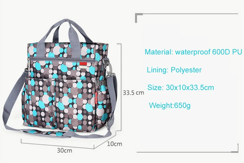 Большой Ёмкость детские пеленки мешок бродяги пеленки сумка Мода полосой Многофункциональный материнства сумки коляска для мам, носить