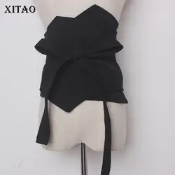 [Xitao] 2018 Европа Новое поступление Повседневное Для женщин Сплошной Цвет эластичный бинт Широкие пояса женские обычные пояса GWY1927
