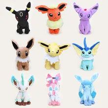 Аниме eevee плюшевые игрушки Espeon Mew Плюшевые Umbreon Jolteon flarion Glaceon Vaporeon Leafeon Umbreon Sylveon Мягкие плюшевые игрушки куклы